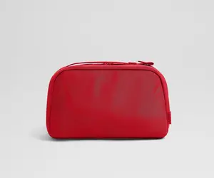 Large Toiletry Bag in Cherry Red