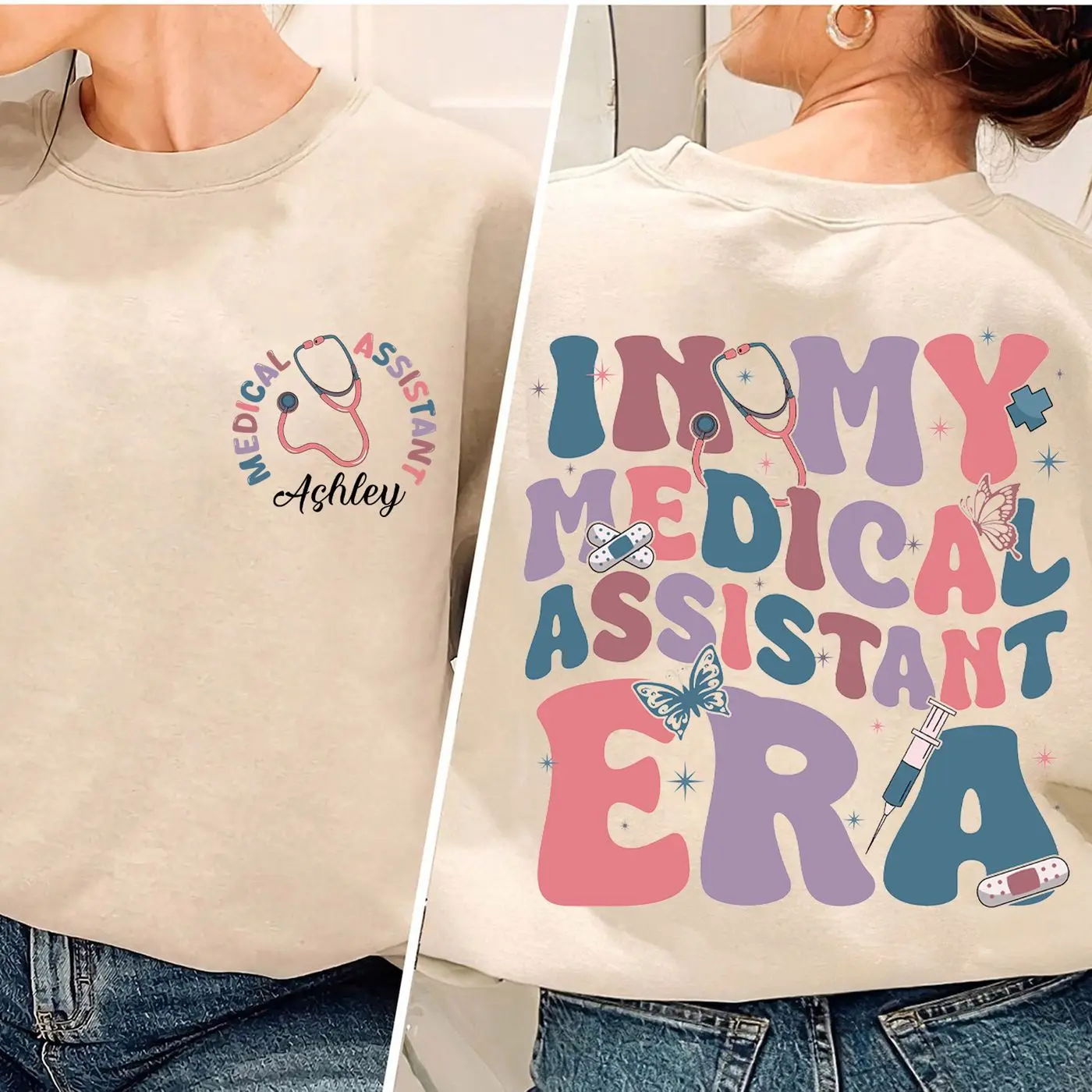 In My Medical Assistant Era Shirt, Custom Medical Assistant Sweatshirt, CMA Shirt, Nursing Assistant, Nurse Healthcare Shirt, Medical School Gift