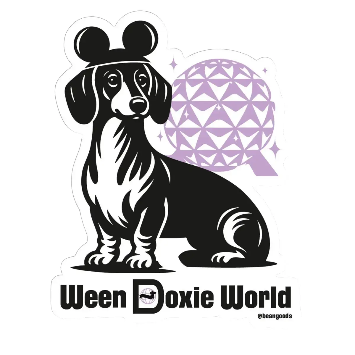 Doxie World Sticker - Decorative Sticker for Office Supplies