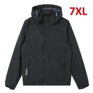 Plus Size 6XL 7XL Men's Windbreaker Waterproof Jacket Coat Men Spring Autumn Travel Jacket Male Fashion Outdoor Outerwear(Sheets)