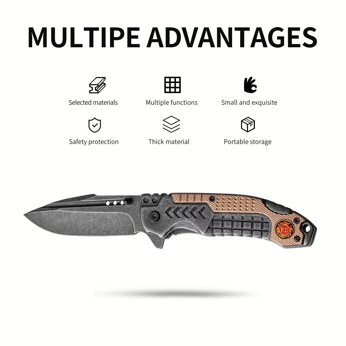 Tactical Picks Fiber Handle Folding Knife,outdoor EDC,Tactical Outdoor Knife,Best Gifts for Men