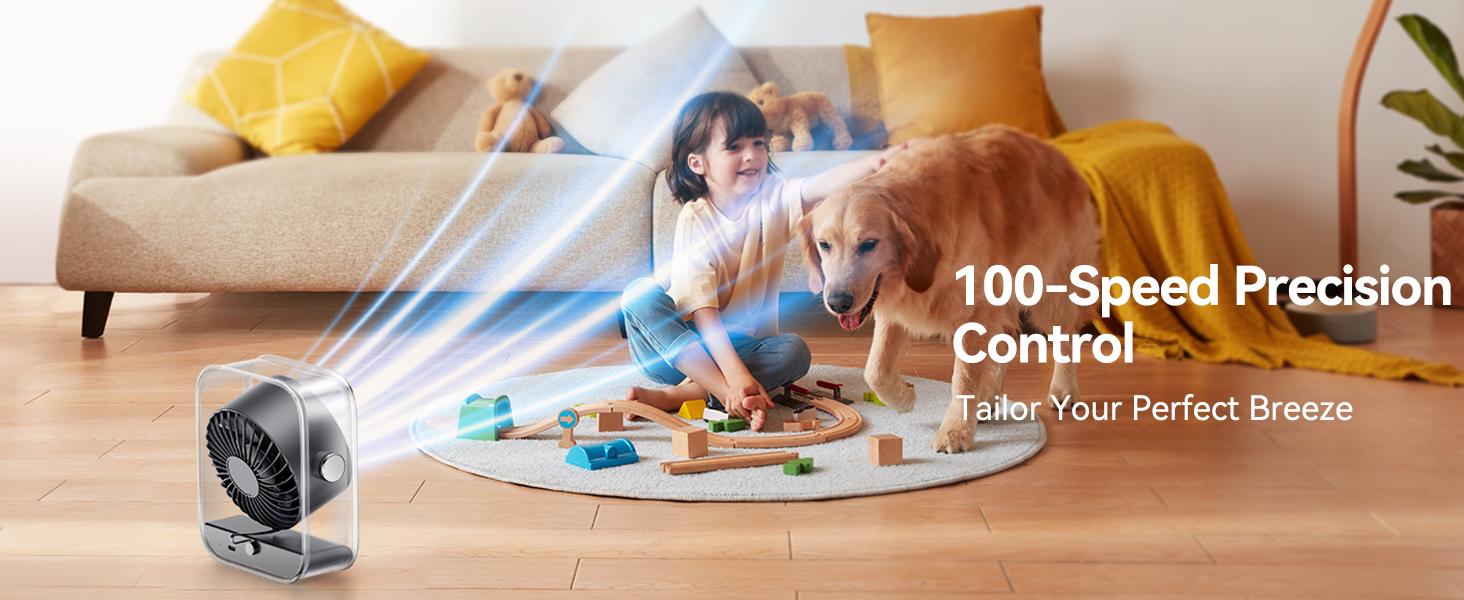 KIMMOO Rechargeable USB Desk Fan, Quiet Table Fan with Turbo Airflow, 100 Speeds, Digital Display, 90° Rotating, Small Battery Desktop Fans for Bedroom Home Office Travel, Black KIMMOO Rechargeable USB Desk Fan, Quiet Table Fan with Turbo Airflow, 100 Speeds, Digital Display, 90° Rotating, Small Battery Desktop Fans for Bedroom Home Office Travel, Black