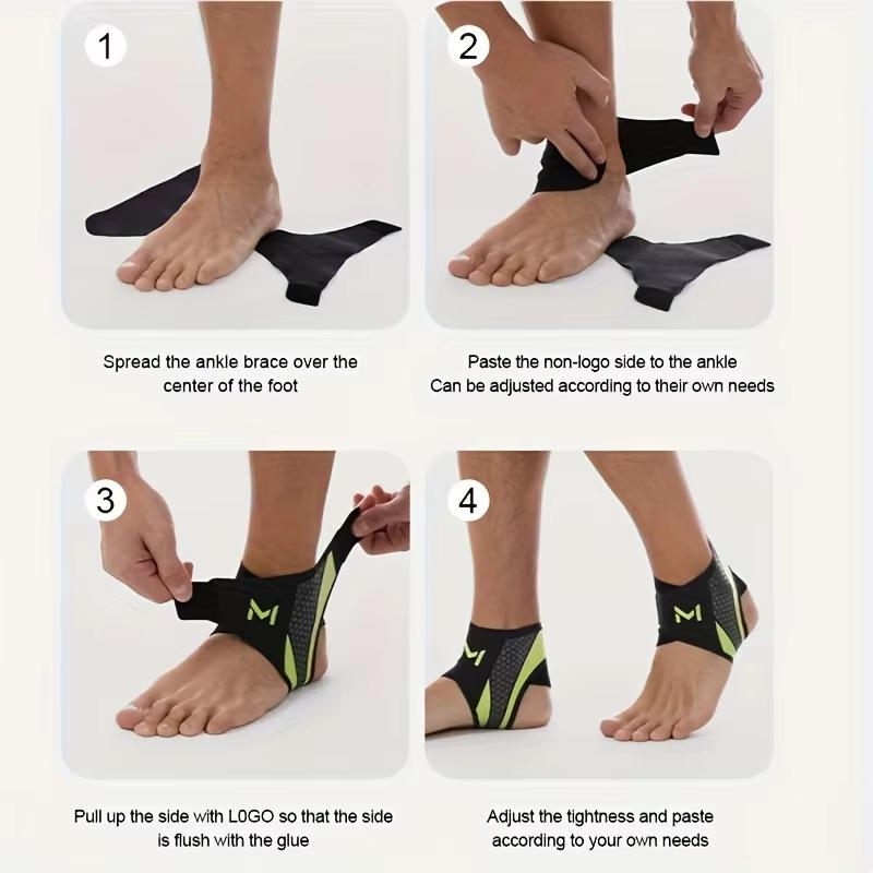 Ankle Brace Support 2PCS Ankle Sleeve Compression for Men Women Basketball Fitness Running  Elastic Ankle Stabilizer Workout