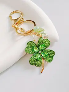 Four-leaf Clover Design Keychain, Fashionable Alloy Keychain for Women & Men, Trendy All-match & Exquisite Keychain for Birthday Gift, Trendy Cute Keychain