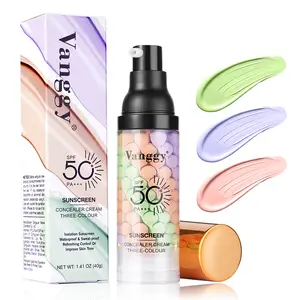 3-in-1 Color Correcting Facial Serum,Moisturizing Primer,SPF 50 PA+++,Brightening Primer for Even Face PrimerOil-Control Hydrating Primer Stick kemnen Matte coverage hydrate make-up