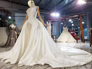 Vintage Ivory Luxury beaded Wedding Dress