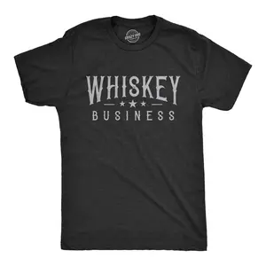 Mens Whiskey Business T shirt Funny Drinking Drunk Party Vintage Graphic Tee Mens Funny T Shirts Cool Vintage Fashion T-Shirt Gift Classic Menswear Funny Drinking Short Sleeve Novelty Tees for Guys Black