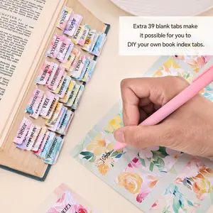 Bible Tabs with Unique Stickers, Bible Tabs for Women, Laminated Bible Tabs, Christian Gifts, Large Print Bible Tabs for Easy Navigation, Bible Book Index Tabs Labels, Bible Study Supplies ,Journaling Accessories Christian Gifts for Men