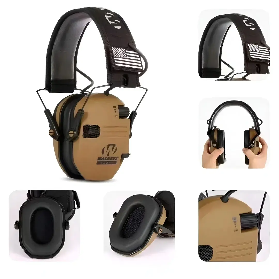 New Outdoor Hunting Headset, Wk Tactical Noise Reduction Ear Protection, Wired Foldable Shooting Cs Gaming Headphones