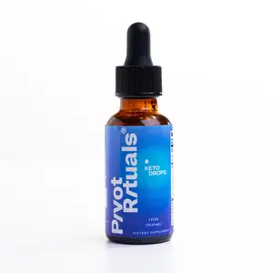 Pivot Rituals Keto Drops - Premium Plant-Based Metabolism & Focus Tincture - Gluten-Free Dairy-Free Sugar-Free - 2 FL.Oz. Herbal Liquid Supplement for Healthcare & Fitness - Natural Ingredients & Fast-Absorbing Formula