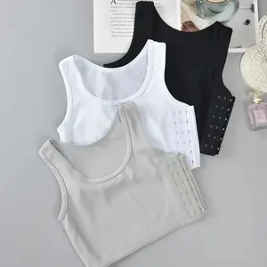 Women's Seamless Compression Tank Top - Soft Stretch Bustier Vest for Everyday Comfort & Support