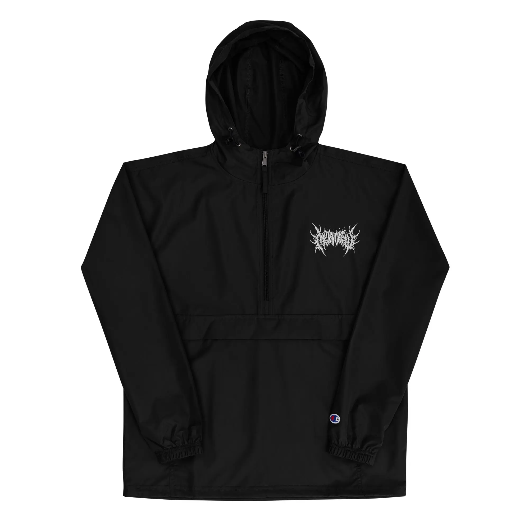 Mosh Crew - White Embroidery - Champion Windbreaker