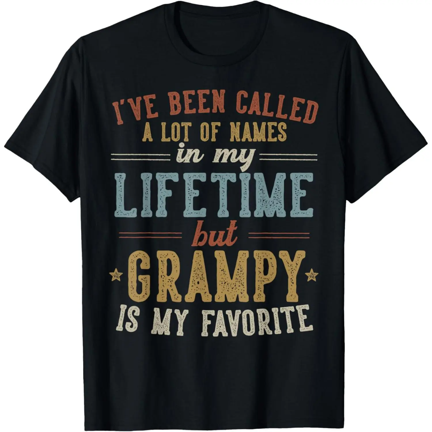 Grampy Is My Favorite Name - Father's Day Grampy T-Shirt Made in USA