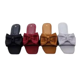 Elegant Bow Slide sandals For WomenOpen toe Comfortable Stylish  Versatille Shoes For  Casual & Formal Occasions