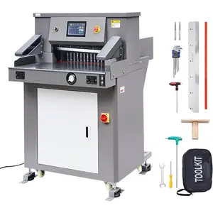 VEVOR Electric Paper Cutter, 1100W Heavy Duty Paper Cutter Machine 20.3 in/ 515 mm Cutting Width, 3.1 in/ 80 mm Cutting Thickness, Electric Guillotine Trimmer with Casters 7 in TouchscreenVEVOR Super Brand Day