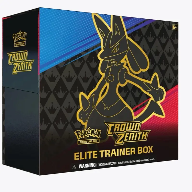 Pokémon Crown Zenith Elite Trainer Box - Official Trading Card Game Collectible Set