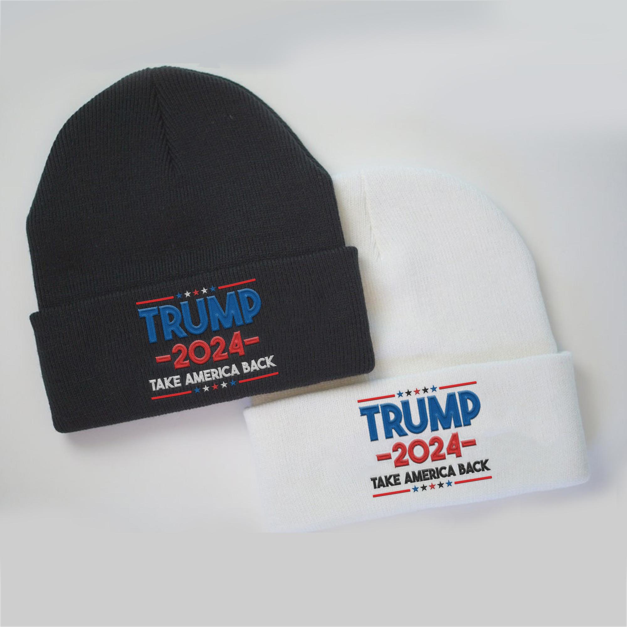 Trump 2024 Take America Back Beanie Support Trump Beanie for Women and Men, Winter Beanie, Trump 45 47 Beanie