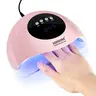 JODSONE Quick U V LED Nail Lamp with 4 Timer Settings Auto Sensor Nail Dryer Pink