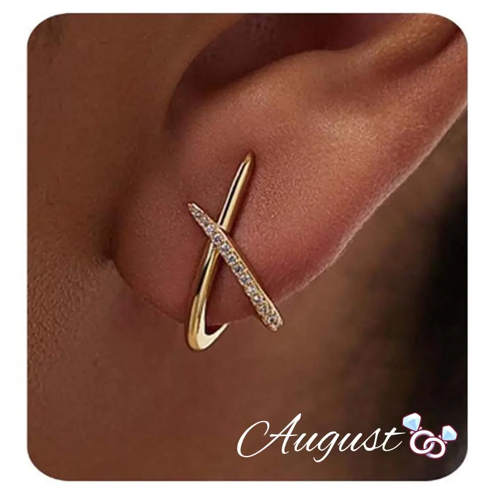 Sparkling Cross Stud Earrings for Women, Dainty Cubic Zirconia Hypoallergenic Fashion Jewelry for Daily Wear or Weddings, Trendy Jewelry, Birthday, Cz Stud Earrings, Hypoallergenic Lightweight Earrings