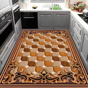 Kitchen Floor Mat, Non-slip Kitchen Rug, Washable Kitchen Rugs, Water-resistant Floor Mat, Waterproof Area Rugs, Decorative Carpet for Home Kitchen Living Room Bedroom, Decorative Area Rug