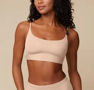 Bliss Scoop Adjustable Bralette - Beige