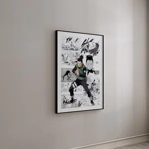 Manga Poster - Shikamaru Nara - Curated Manga Panels - Poster