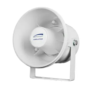 Speco ASPC20-W 6 in. ABS Plastic Amplified 20 Watt Weatherproof PA Speaker, White