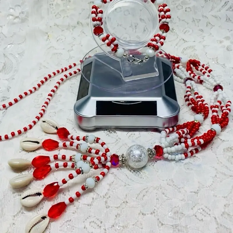 Mazo Necklace and Bracelet for Chango Shango/Ilde Ide Idde y Mazo Eleke de Chango Shango