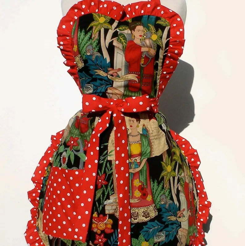 Mexican Frida Deluxe Full Apron
