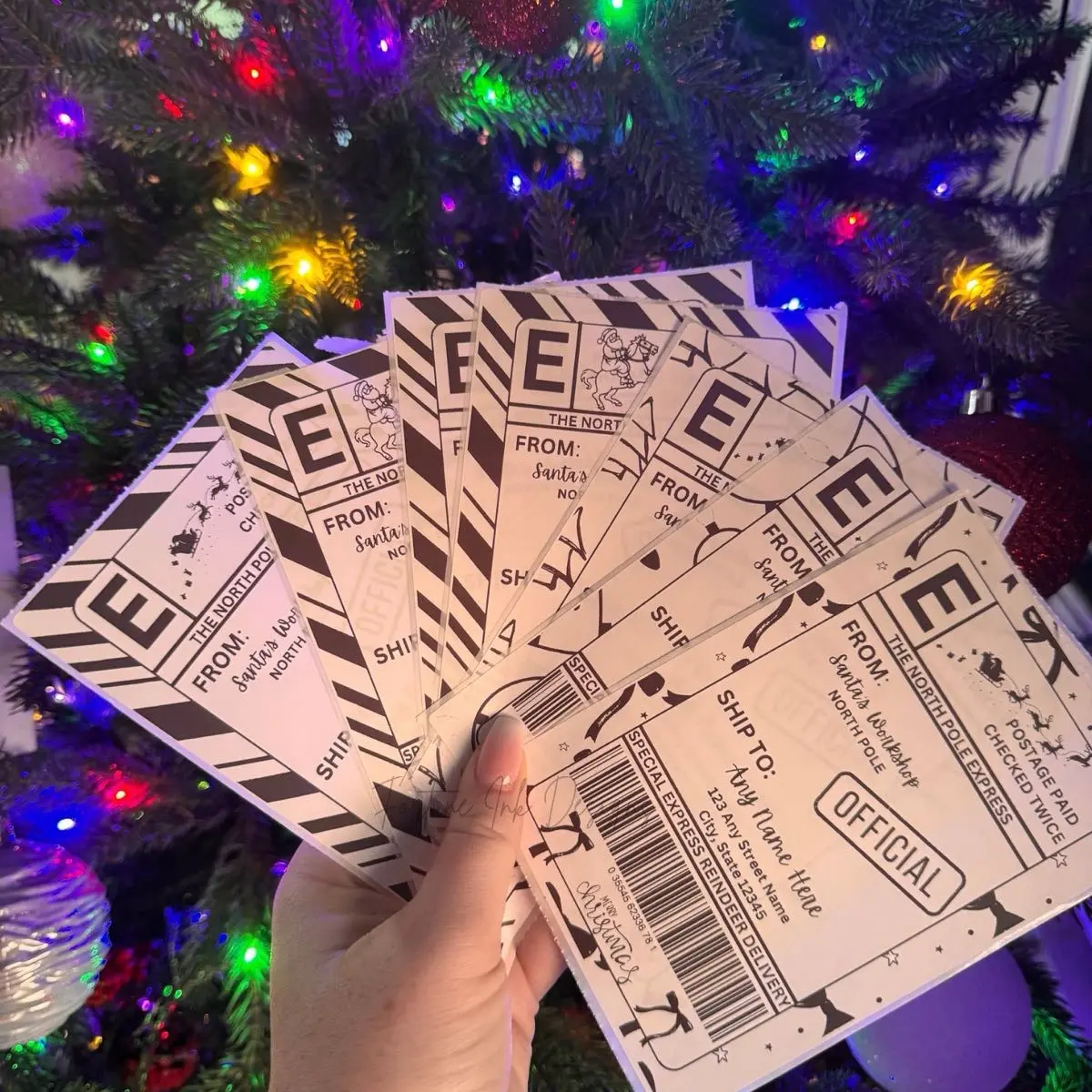 Santa “Shipping” Labels
