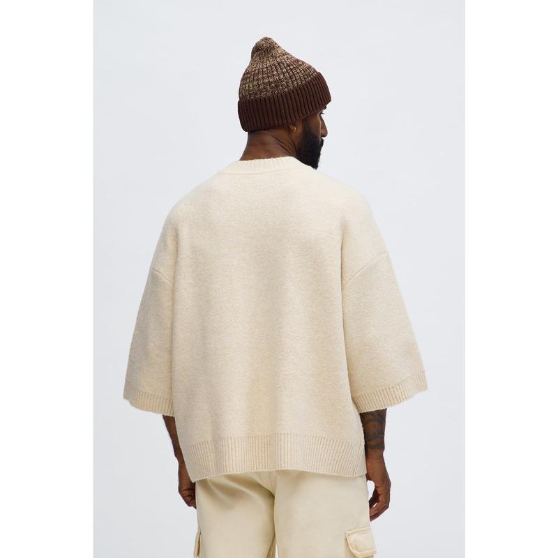 Oversized Ararat Sweater Shirt - Beige