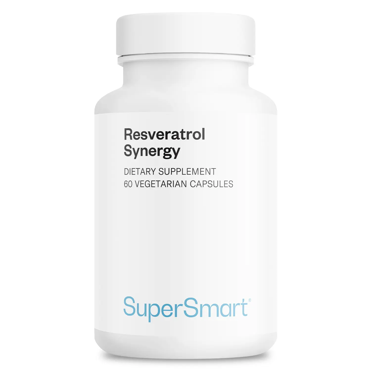 SuperSmart Resveratrol Synergy (Advanced Formula) - High Potency Antioxidant - Resveratrol Supplement | Non-GMO & Gluten Free - 60 Vegetarian Capsules