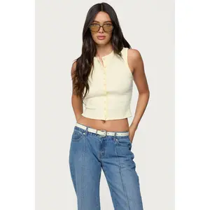 Basel Button Up Tank Top