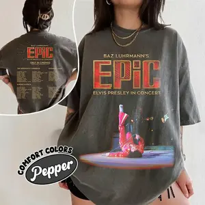 2 Sided Elvis Presley 2026 Concert Tour Shirt, Vintage Elvis Graphic Tee, Rock and Roll Legend T-Shirt, Elvis Fan Gift