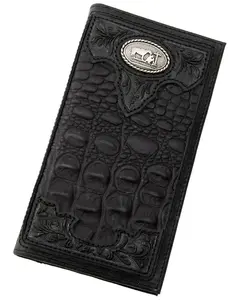 Cody James Men's Crocodile Embossed Rodeo Wallet - Cjafa23wt1blk