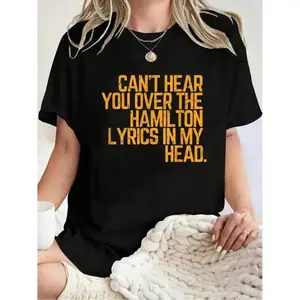 100%25 Cotton Vintage Historic Hamilton Quote T-Shirt