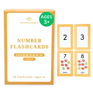 54 Number & Math Symbol Flashcards | Preschool and Kindergarten | Ages 2-5