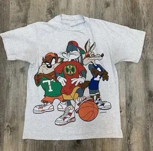 1993 Looney Tunes Taz Basketball Cartoon Shirt