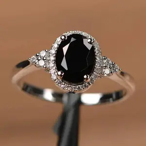 Women's Silver Plated Rings Ruby Emerald Sapphire Wedding Engagement Jewelry Wholesale Hot Selling Fashion Accessories