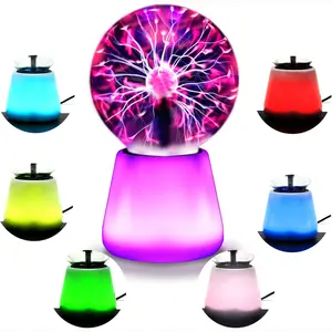 Plasma Ball Lamp, 3 Inch Static Electric Ball Mood Lighting Party Cos Props Lightning Ball, Touch Sensitive, USB Powered, Gift