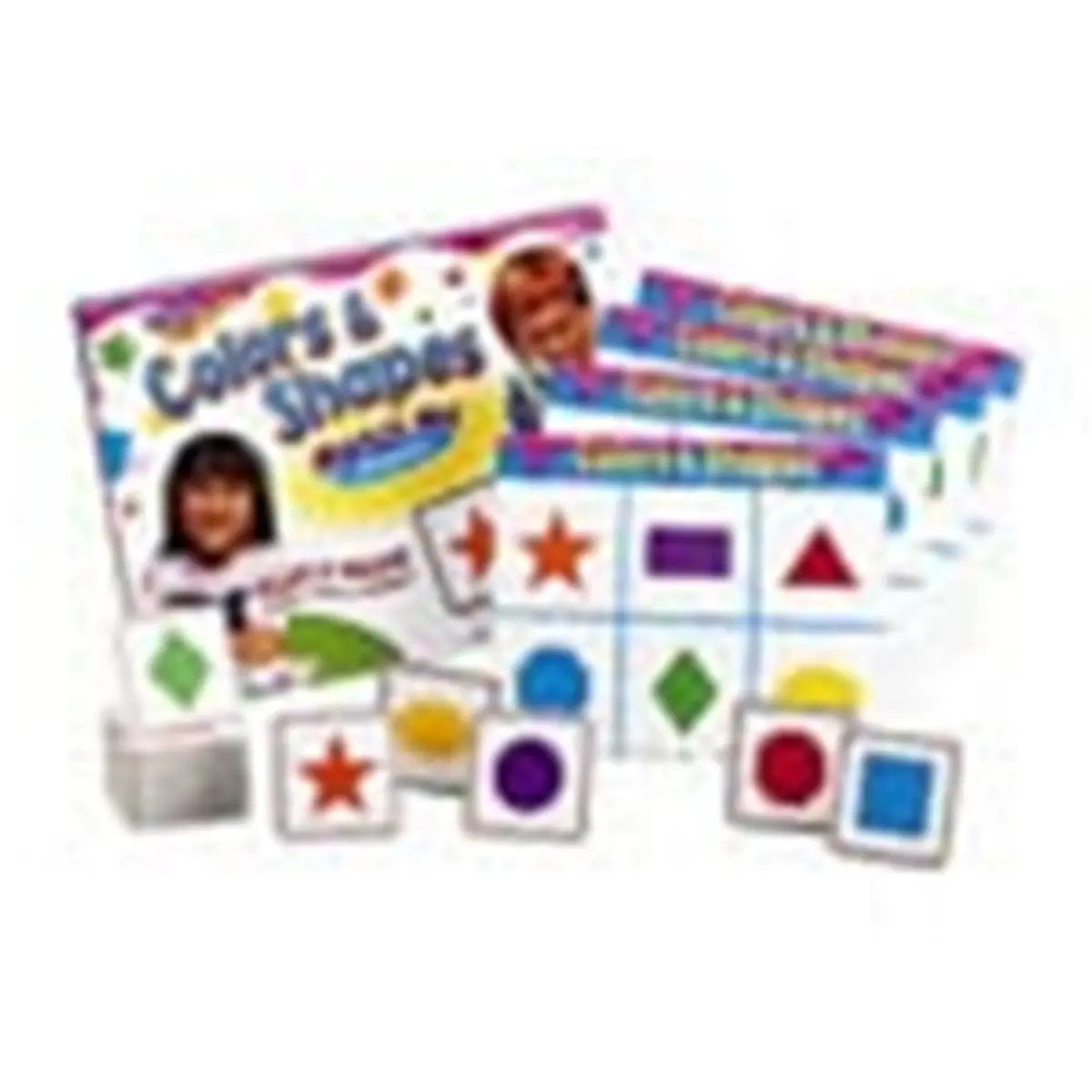 Trend Enterprises Unisex Award-Winning Colors & Shapes Match Me Pet Board Game - Dog & Cat Accessory Toy, 3+ Ages, 1-8 Players, Family Game Night, 6 Colors, Interactive Play, Memory Training & Observation, 2-Sided Boards