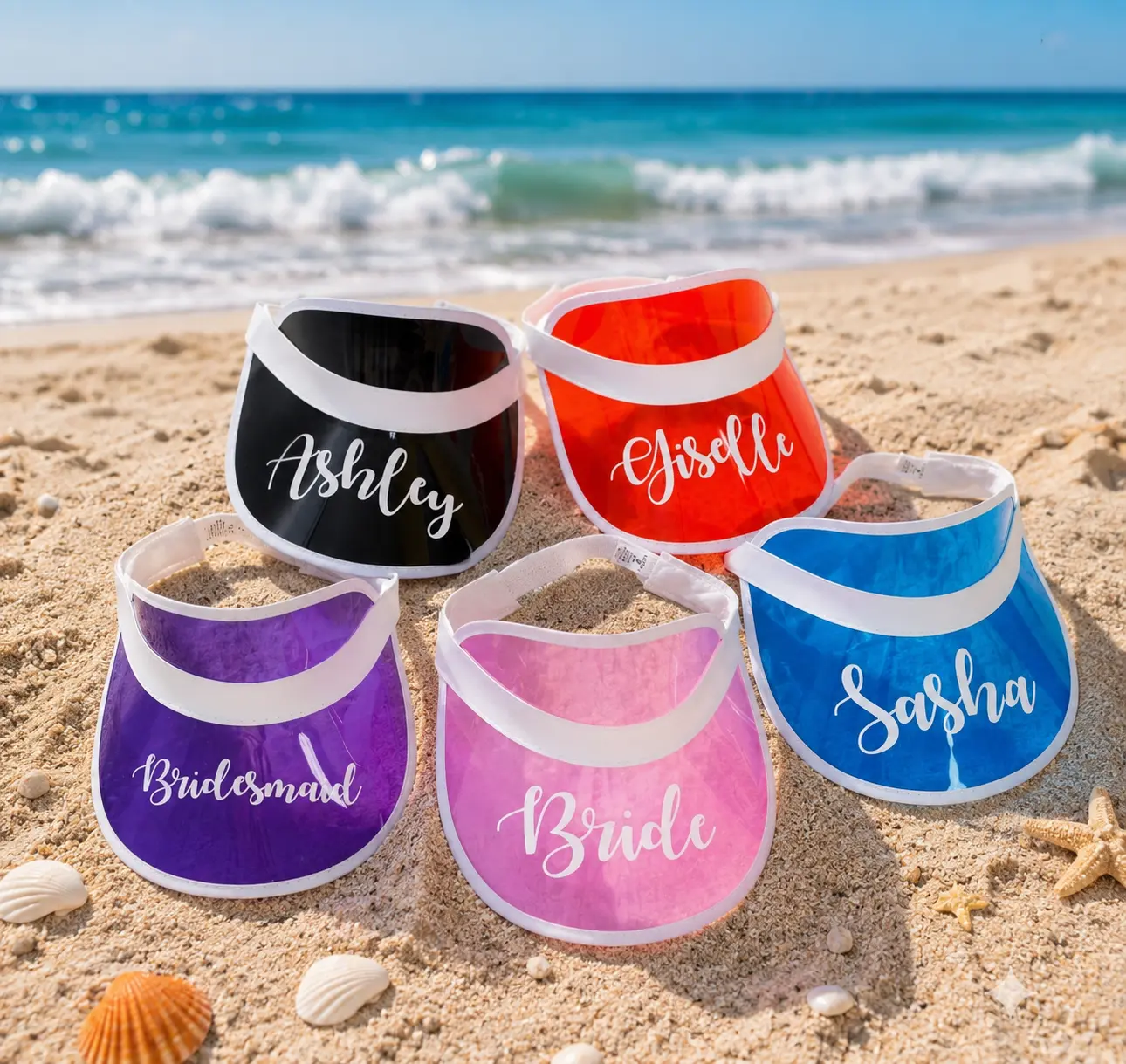 Women's Custom Plastic Sun Visors style 3