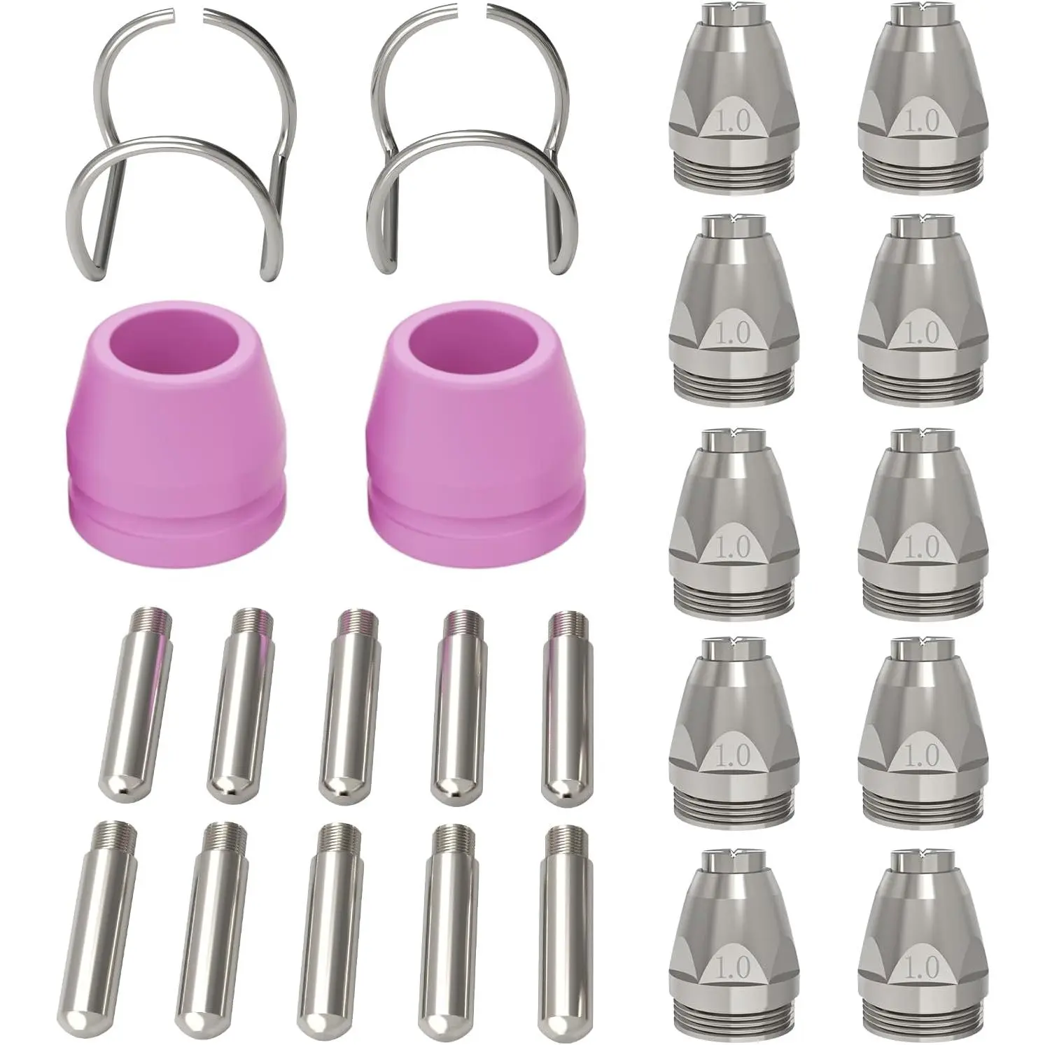 AG-60 Plasma Cutter Torch Consumables, .040'' SG-55 AG-60 WSD-60 Plasma Cutter Accessories for ARCCAPTAIN CUT55/CUT55PRO, 24 Pcs