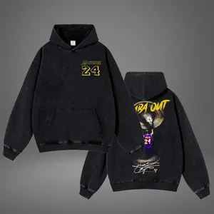 Vintage Acid Washed Hoodie Mamba Out, Kobe Bryant Legacy Basketball 2025 Fan Gear, Basketball fan, Gift for true basketball fan