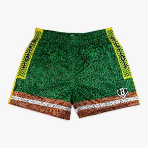 BL101 Backyard To Big League Youth Shorts Green For Youth And Aldult – Breathable Performance Mesh