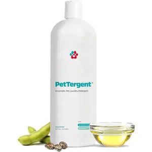 Enzymatic Pet Laundry Detergent, 32 oz 32 Loads Pet Stain Remover & Pet Odor Eliminator, Unscented Laundry Detergent for Pets