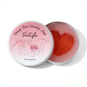 Viral Mini Makeup Brush Cleaner Soap with Built-in Scrub Pad, Deep Clean for Brushes, Beauty Blenders & Powder Puffs, Portable Travel Kit, Hygienic, No Residue, Low Foam, Quick Rinse, Must-Have for Makeup Artists, Beginners & Beauty Lovers  sample