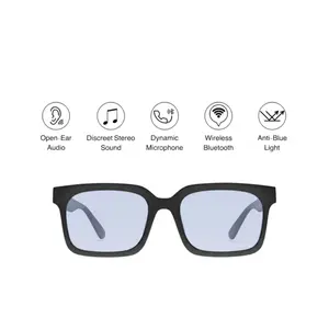 Lensly Bluetooth Auto Color Change Smart Glasses Magnetic Metal Photochromic Lenses Wireless Audio Dust-Resistant Mesh Lightweight Wireless Aesthetic Wearable