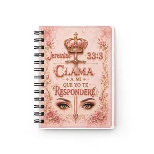 Clama a Mi que Yo Te Responderé Spiral Bound Journal | Spanish Scripture Jeremiah 33:3