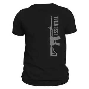 Second Amendment Pro Gun AR15 Essential Men's T-ShirtCasual Classic Menswear Top Tshirt Streetwear Tropical Shortsleeve Crewneck